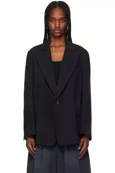 Выстиранный блейзер Open Yy, черный