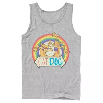 Взрослая кошка-собака Pride Rainbow Портретная майка Licensed Character