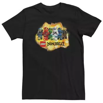 Взрывная футболка Big & Tall LEGO Ninjago Ninja Elements Licensed Character