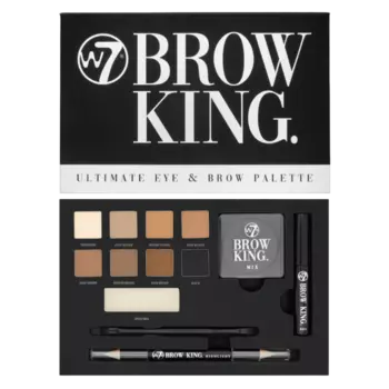 W7 Brow King палетка для макияжа бровей и глаз, 1 упаковка