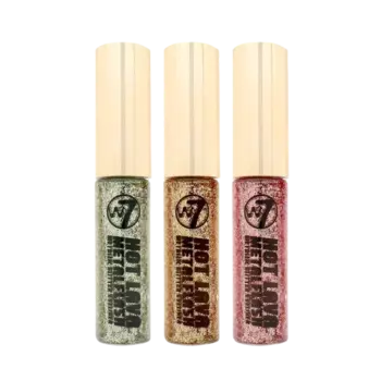 W7 Metalflash Trio набор блестящих подводок для глаз Hot Lava, 3 шт.