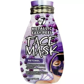 W7 Metallic Easy Peel Ретиноловая маска для лица Уход за кожей Глубокая очистка и очищение 10 г