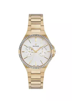 Wa.18411-B стальные женские наручные часы Wainer, золотой