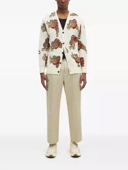 WACKO MARIA брюки со складками, нейтральный