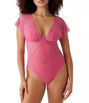 Wacoal в роскошном боди, розовый