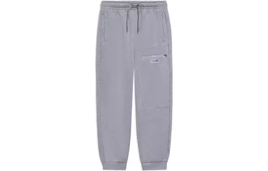 Wade Collection Knit Sweatpants Men Grey Lining, серый