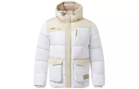 Wade Collection Пуховик мужской белый Lining, белый