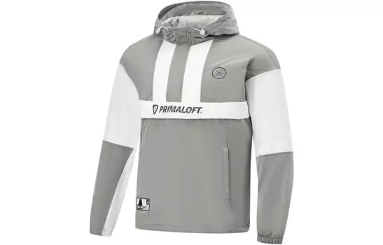 Wade Collection Стеганая куртка мужская серо-белая Lining, серый