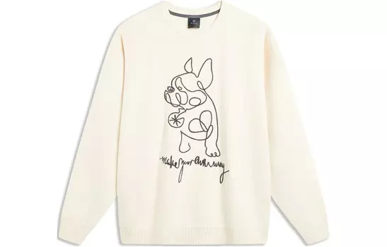 Wade Collection свитер унисекс Off White Lining, кремовый