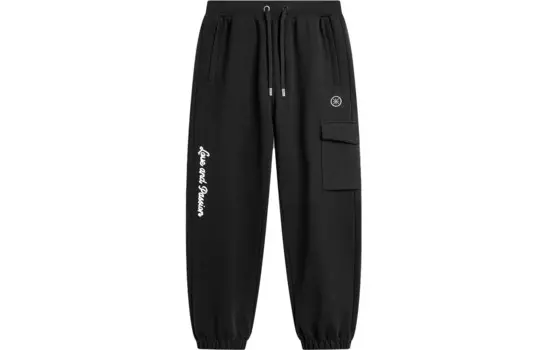 Wade Collection Трикотажные спортивные штаны мужские черные Lining, черный