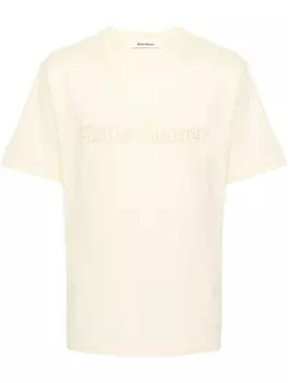 Wales Bonner футболка из хлопка с нашивкой-логотипом, желтый