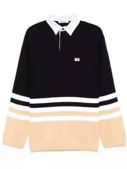 Wales Bonner рубашка поло Cypher, синий