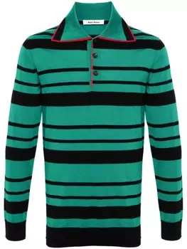 Wales Bonner рубашка поло Sitar, зеленый