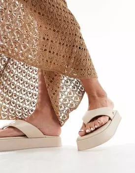 WALK LONDON – Женева – Сандалии с ремешками на подкладке из кремовой кожи