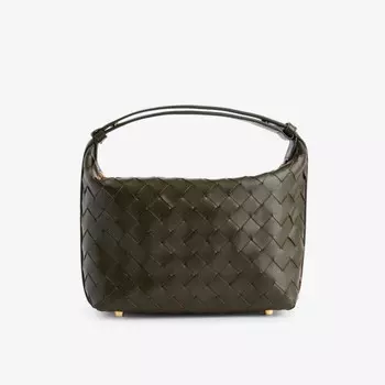 Wallace мини кожаная сумка через плечо Bottega Veneta, золотой