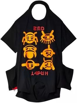 Walter Van Beirendonck футболка Happy/Sad, черный