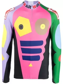 Walter Van Beirendonck облегающий топ Skeleton, зеленый