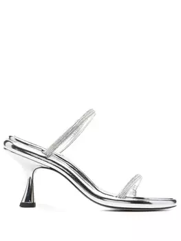 Wandler босоножки June с кристаллами, серый