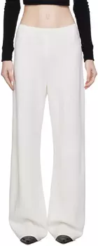 WARDROBE.NYC Белые брюки косого кроя