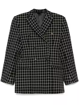 WARDROBE.NYC клетчатый пиджак, черный