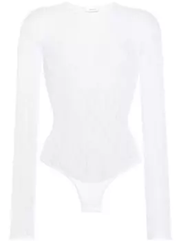 WARDROBE.NYC кружевной топ, белый