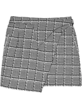 WARDROBE.NYC мини-юбка с запахом, черный