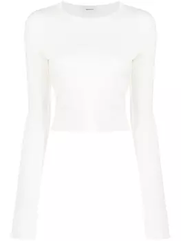 WARDROBE.NYC топ с длинными рукавами из коллаборации с Hailey Bieber, белый