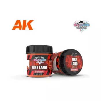 Wargame Terrain — Огненная земля, AK Wargame Battle Grounds - Diorama Terrains & Enamel Liquid Pigments