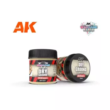 Wargame Terrain — Сухая земля, AK Wargame Battle Grounds - Diorama Terrains & Enamel Liquid Pigments