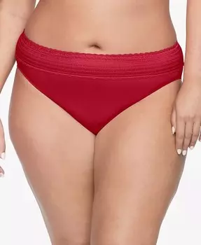 Warners No Pinching No Issues Комфортная талия с кружевом из микрофибры Hi-Cut 5109 Warner's, фиолетовый