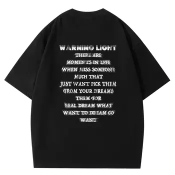 Warning Light ПРЕДУПРЕЖДАЮЩИЙ СВЕТ Футболка унисекс, Модернизированная версия тяжелого бордового.