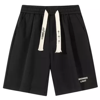 Warning Light ПРЕДУПРЕЖДАЮЩИЙ СВЕТ Повседневные шорты унисекс, Черный