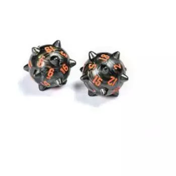 Warrior 2d20 Шары с шипами — стальной серый, Polyhero Dice - Warrior (Tabletop Tycoon)