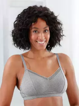 Waschpur Бюстгальтер без косточек Wschepur, цвет Hellgrau-Meliert
