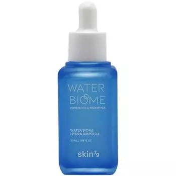 Water Biome Hydra Ampoule Концентрированная увлажняющая ампула для чувствительной проблемной кожи Комплекс пробиотиков и пребиотиков укрепляет микробиом кожи 50 мл, Skin79