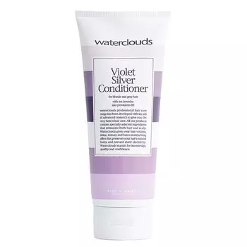 Waterclouds Violet Silver кондиционер с фиолетовым пигментом, нейтрализующим желтизну на светлых и седых волосах, 200 мл