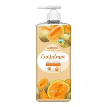 Watsons Крем-гель для душа Love My Skin с ароматом канталупы, 700 мл, Orange