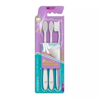 Watsons Нежная мягкая зубная щетка 3s