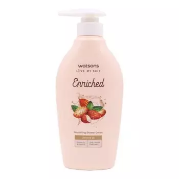 Watsons Питательный крем для душа с миндальным маслом, 400 мл, Orange