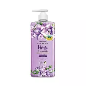 Watsons PurifyEnergise Шампунь с фрезией и бергамотом, 700 мл, Purple