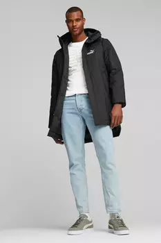 Wattierter парка с капюшоном Puma, черный