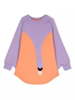 WAUW CAPOW by BANGBANG платье Drama Queen в стиле колор-блок, оранжевый