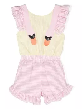 Wauw Capow By Bangbang ромпер Mexico в полоску, желтый