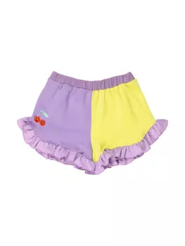 WAUW CAPOW by BANGBANG шорты Augusta в стиле колор-блок, фиолетовый