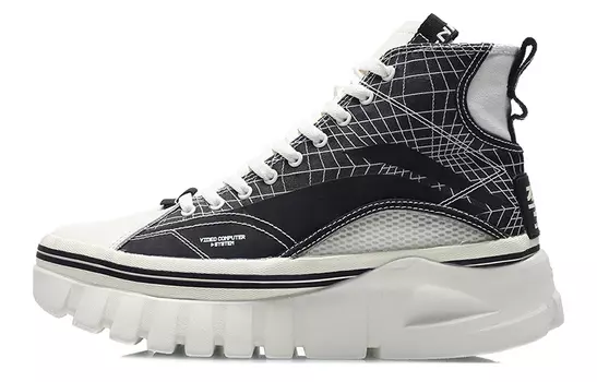 Wave BOOT Кроссовки для жизни мужские высокие черные/белые Lining