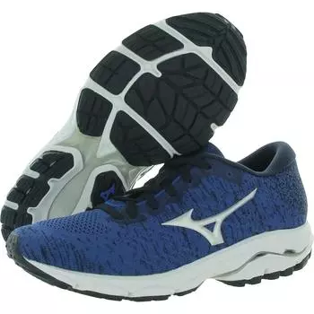 Wave Inspire 16 Waveknit Мужские кроссовки для фитнеса и тренировок Mizuno, цвет Blue/Grey/Navy