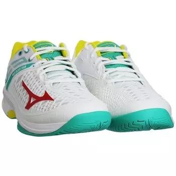 Wave превосходит тур 4 ace теннисные туфли Mizuno, белый