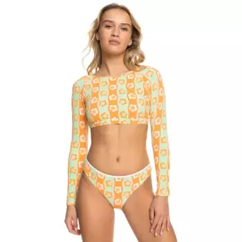 Wavy Babe Roxy женская футболка для серфинга, зеленый