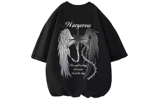 Wavycrew футболка унисекс, Черный