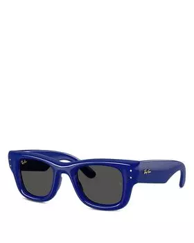 Wayfarer Puffer A$AP Rocky квадратные солнцезащитные очки, 47 мм Ray-Ban, синий